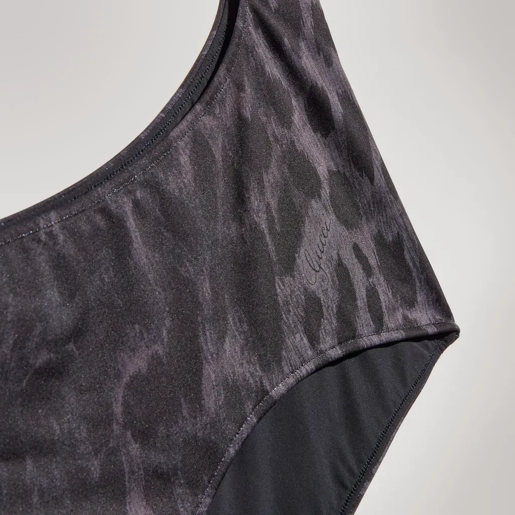 Printed Stretch Jersey Swimsuit