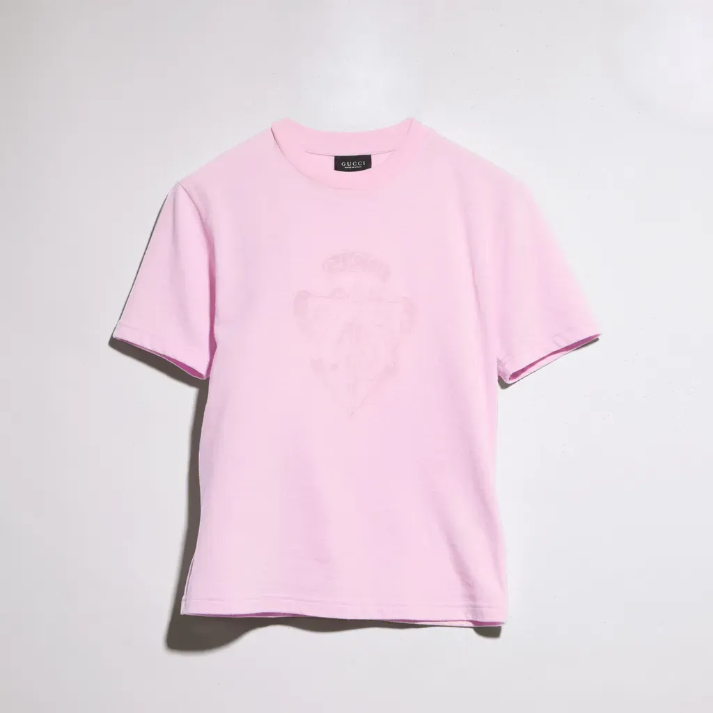 Cotton Jersey T-Shirt With Print
