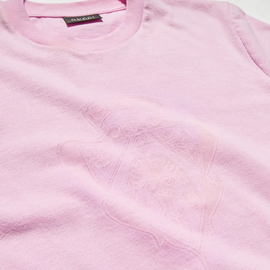 Cotton Jersey T-Shirt With Print