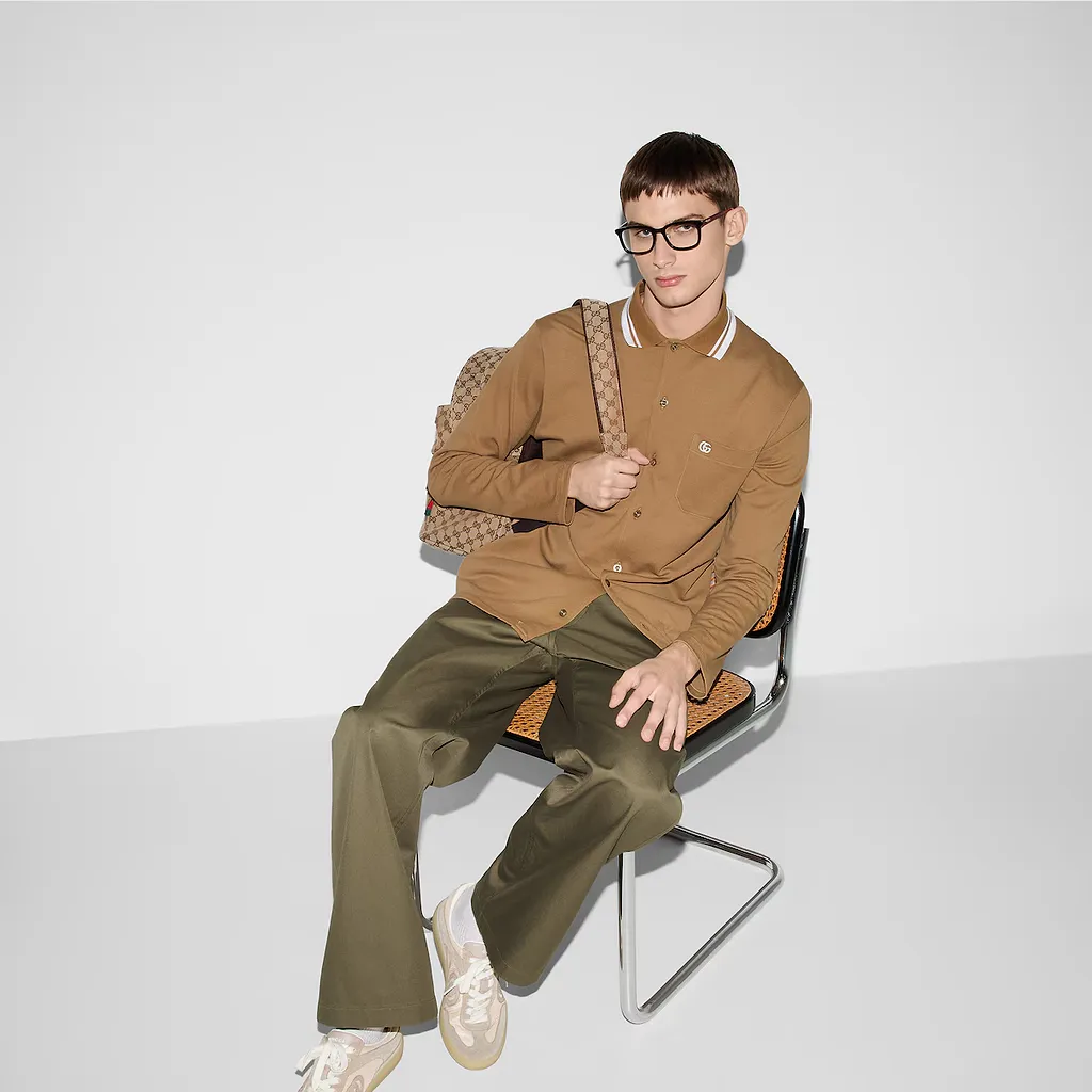 Cotton Twill Trousers With Web