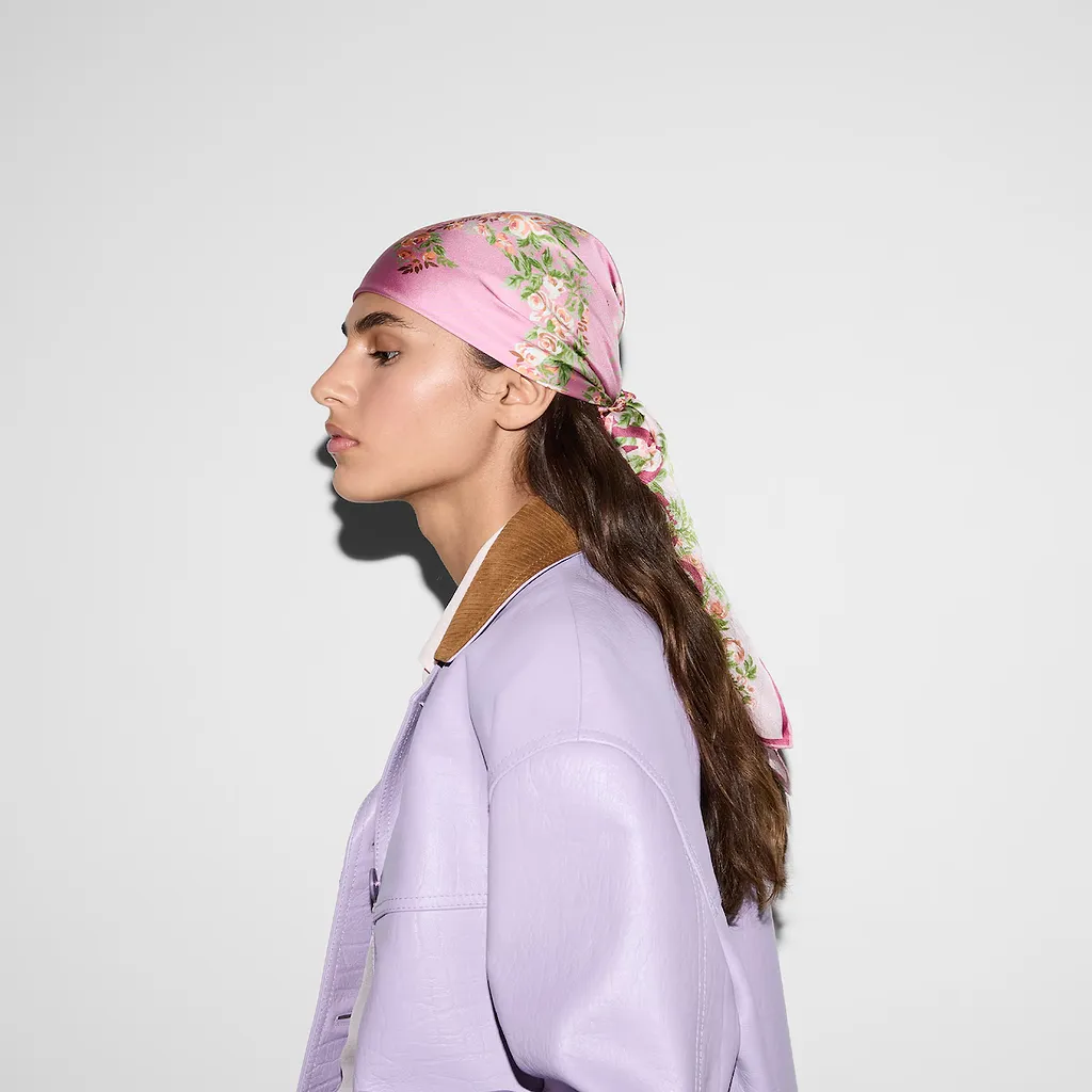 Printed Silk Twill Carré