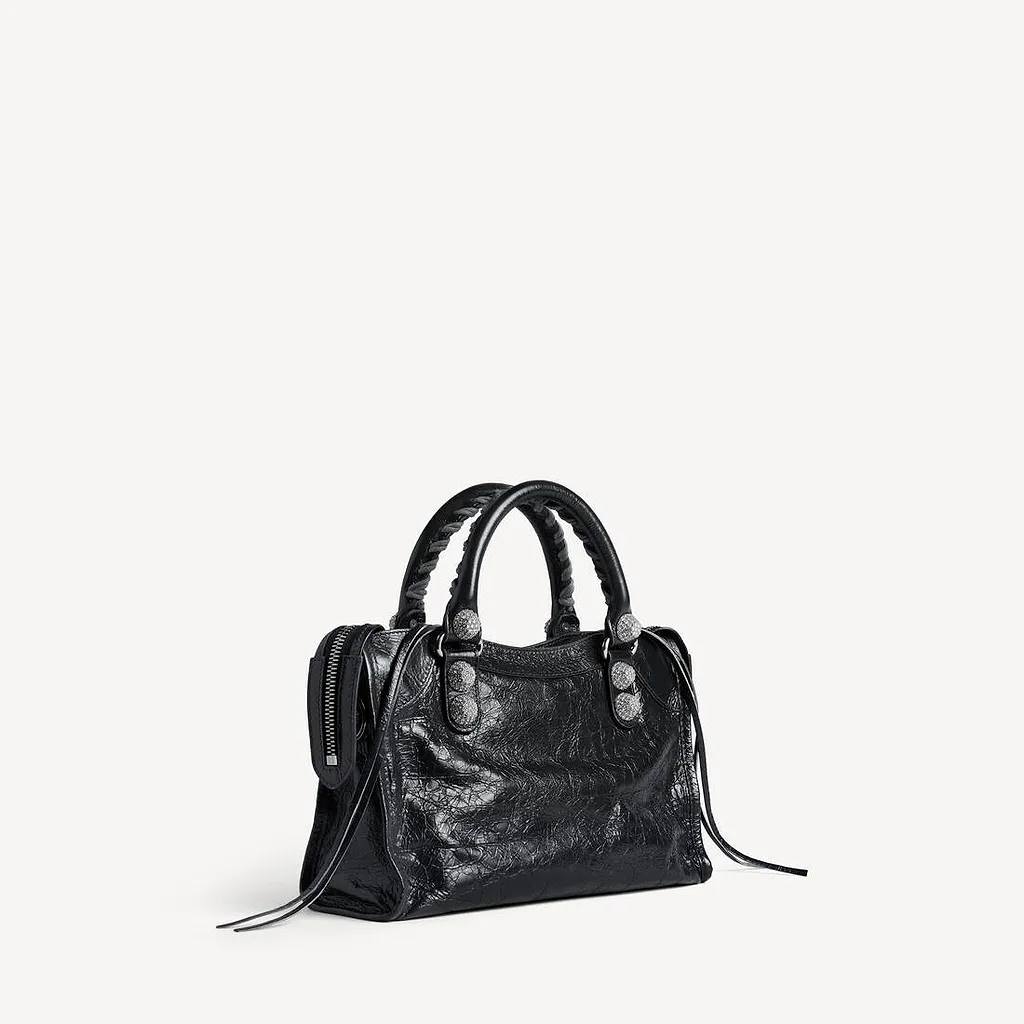 Le City Bag Small Giant Studs With Rhinestones