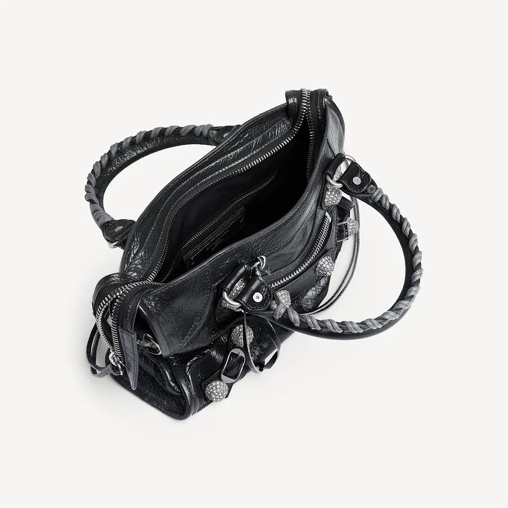 Le City Bag Small Giant Studs With Rhinestones