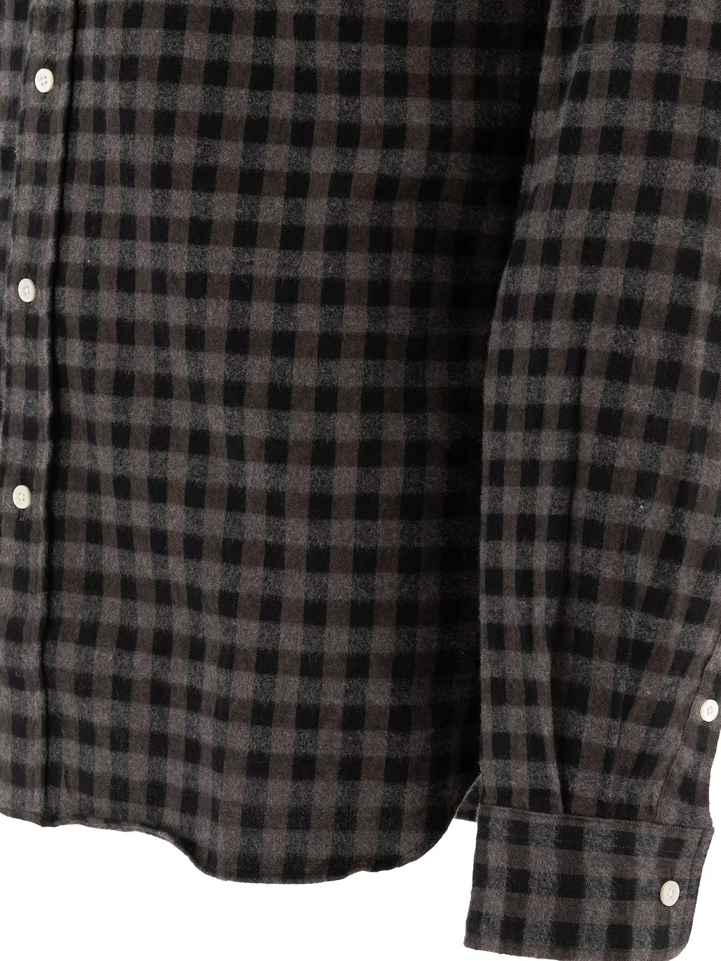 Bd Gingham Check Shaggy Shirt