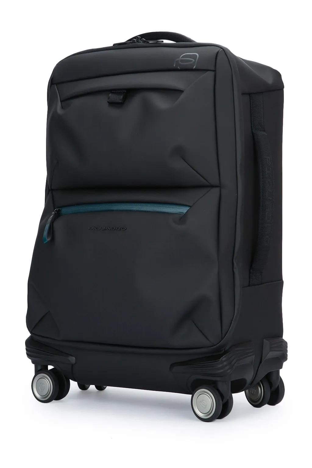 Piquadro Slim Cabin Luggage 4 Wheels Recycled Fabric