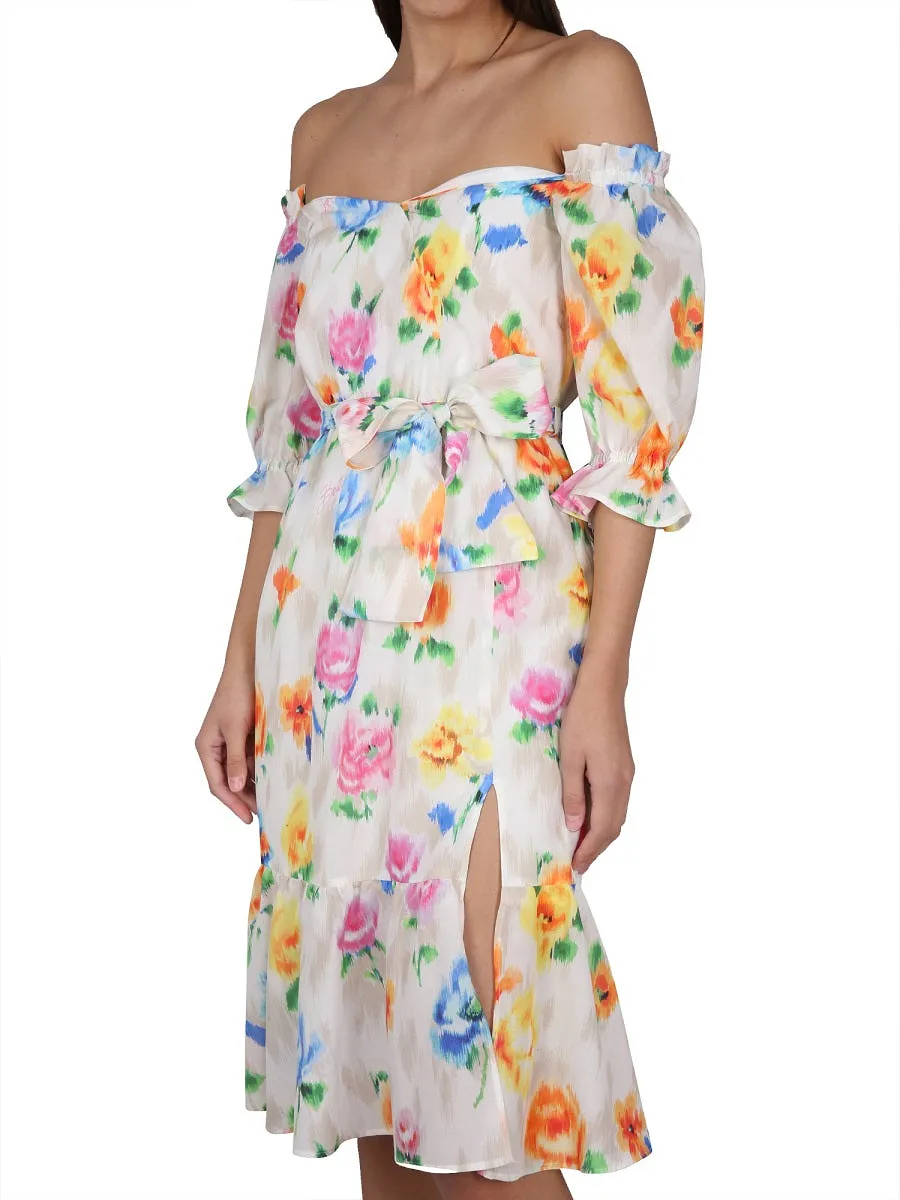 Boutique Moschino Dress With Floral Pattern