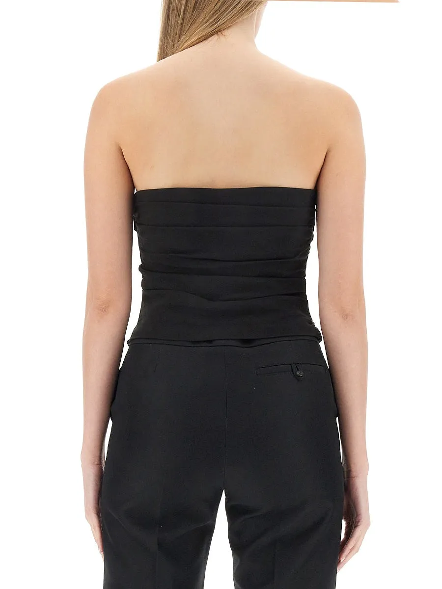 Moschino Jeans Draped Top
