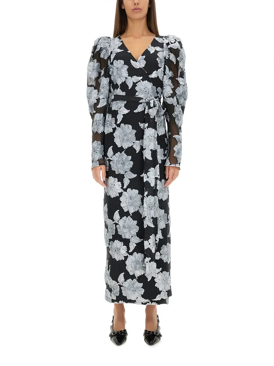 Rotate Birger Christensen Long Floral Dress