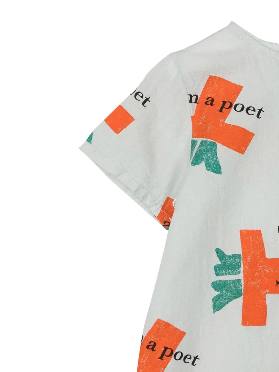 Bobo Choses I'm A Poet All Over Woven Playsuit
