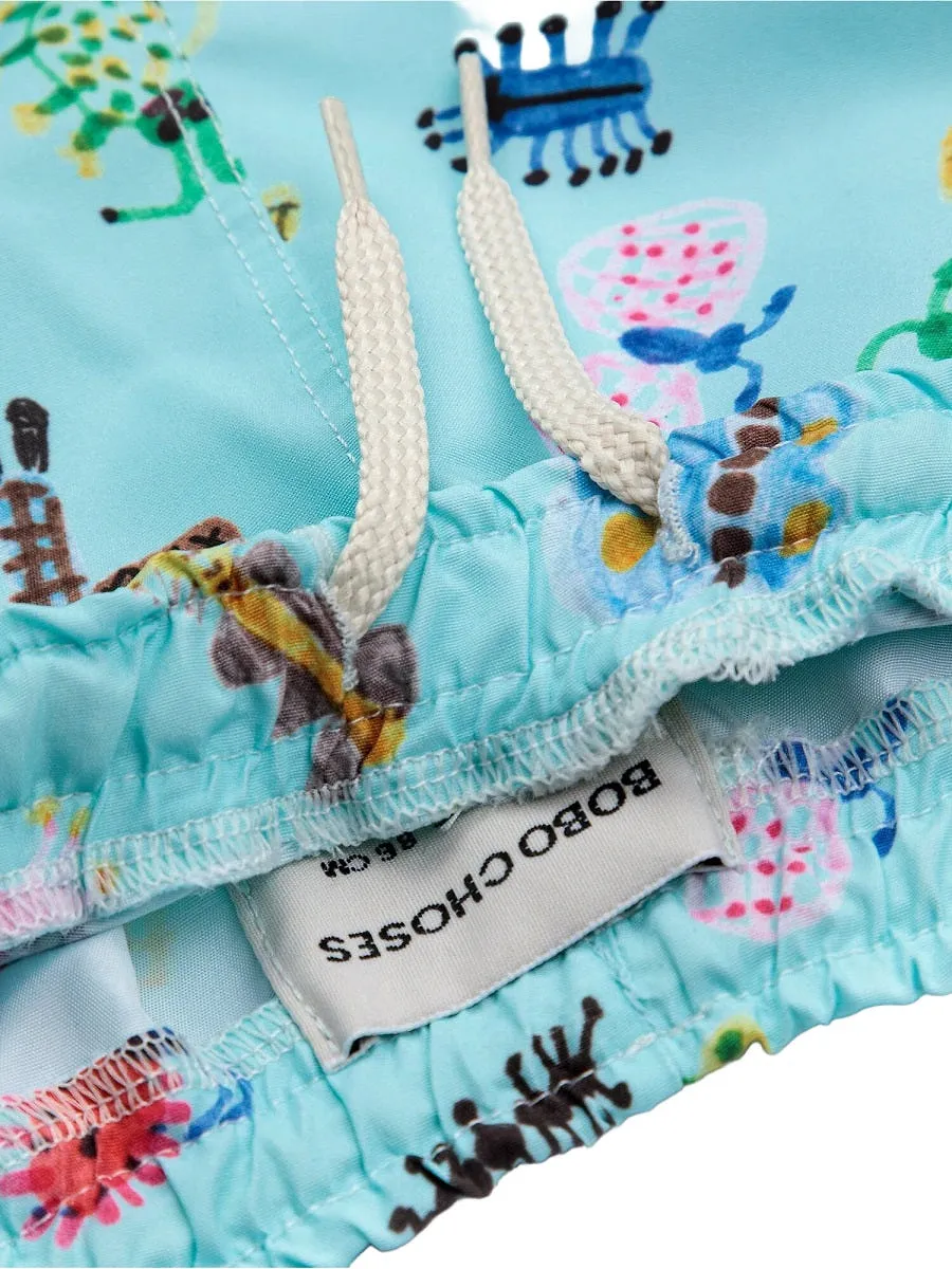 Baby Funny Insects All Over Swim Shorts