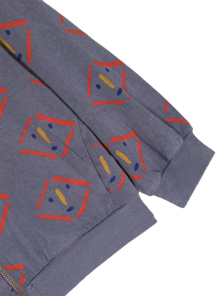 Bobo Choses Masks All Over Zipped Hoodie