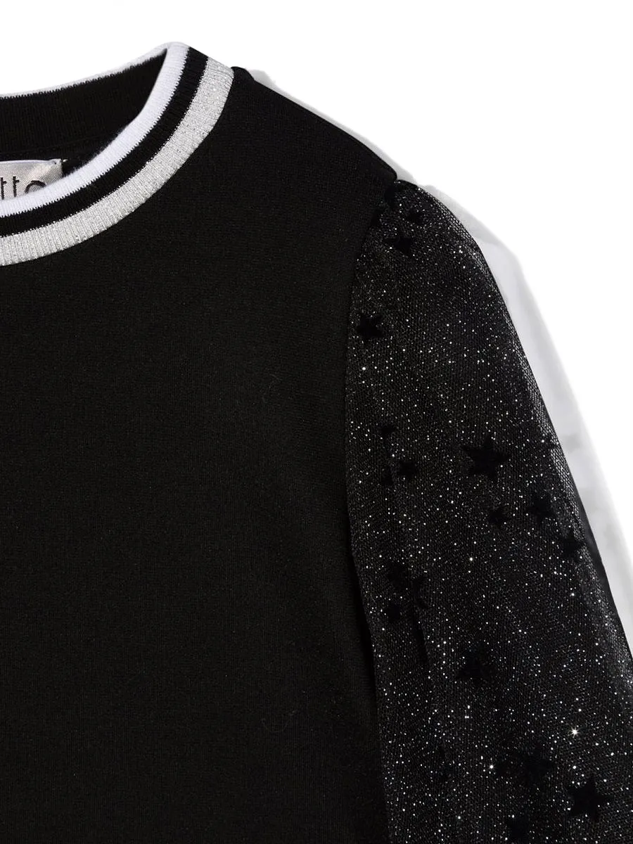 Simonetta Maglia Con Maniche In Tulle