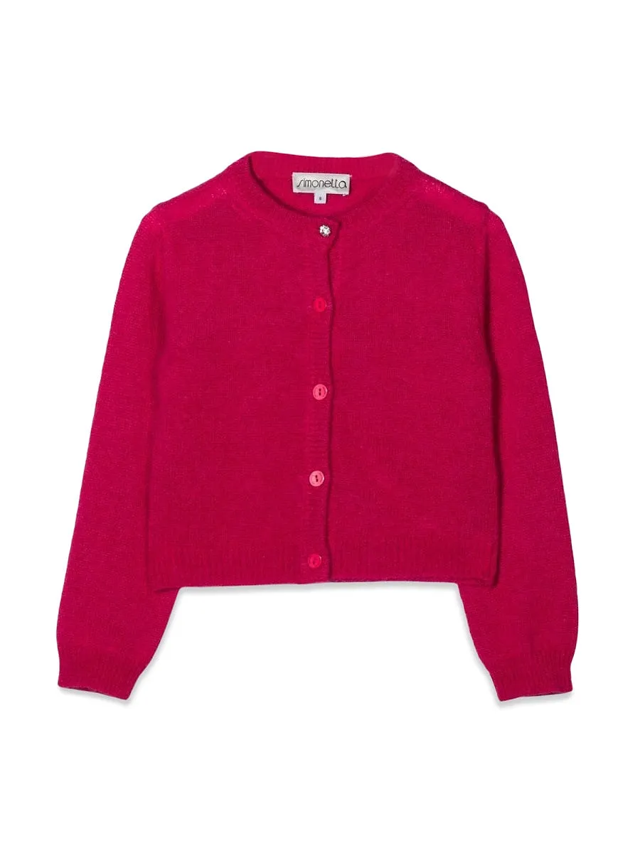 Simonetta Buttoned Crew Neck Cardigan