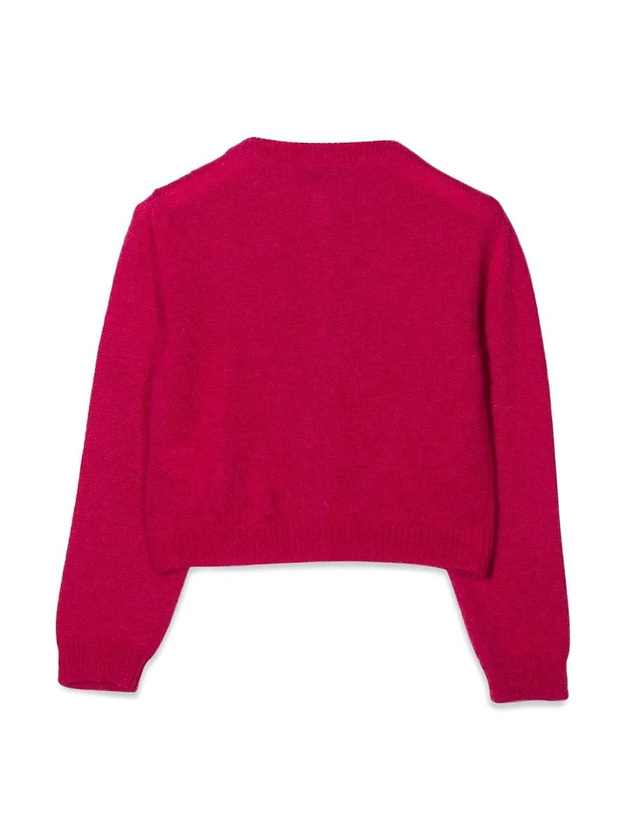 Simonetta Buttoned Crew Neck Cardigan
