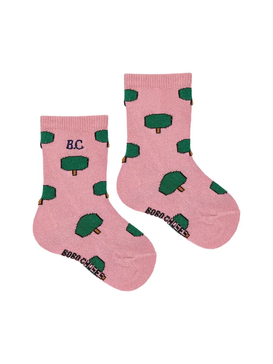 Green Tree All Over Long Socks