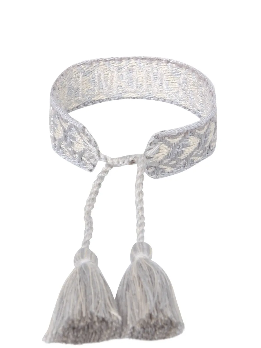 Label K Braided Fabric Bracelet