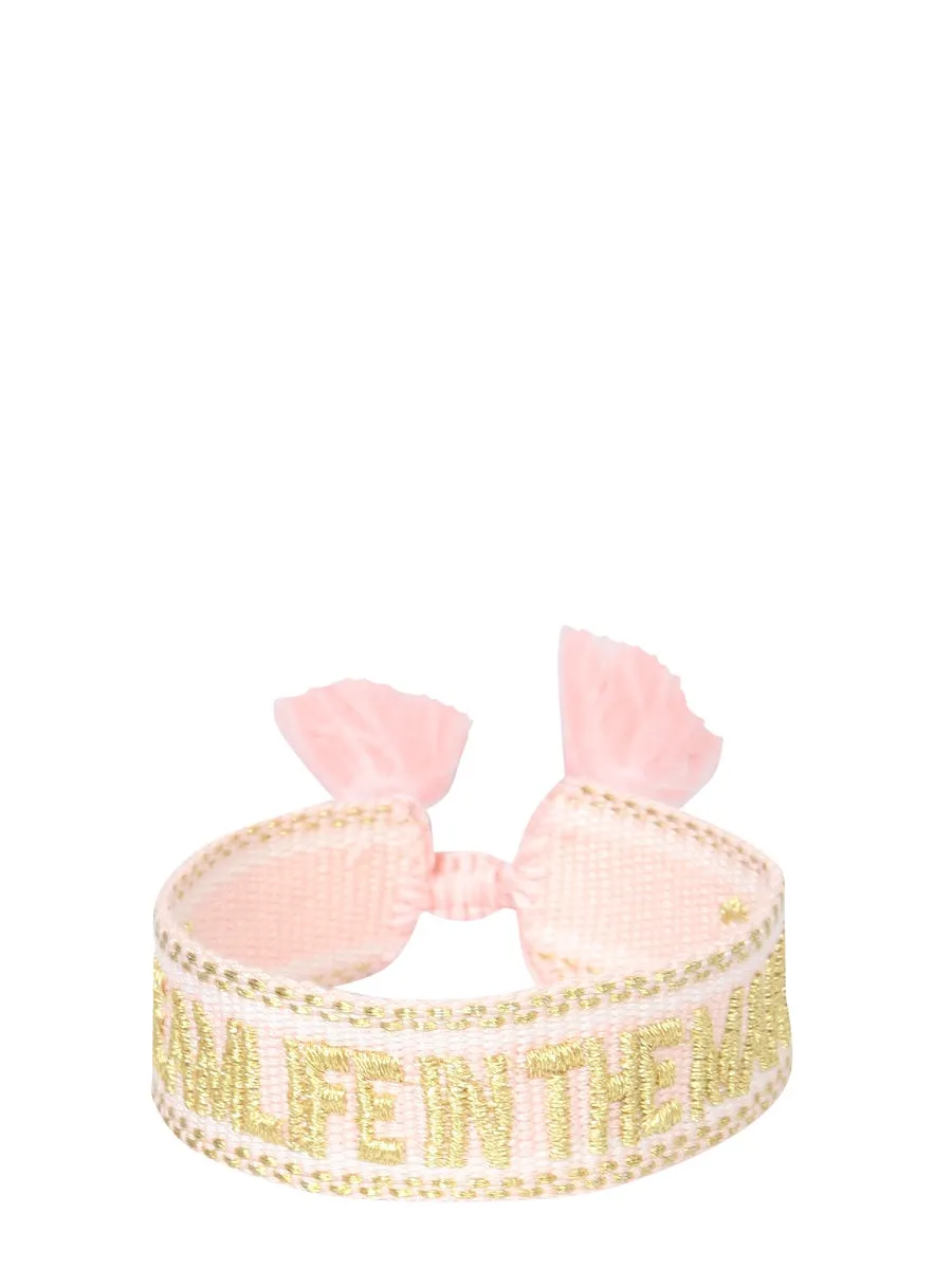 Label K Braided Fabric Bracelet