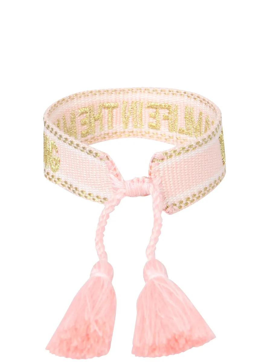 Label K Braided Fabric Bracelet