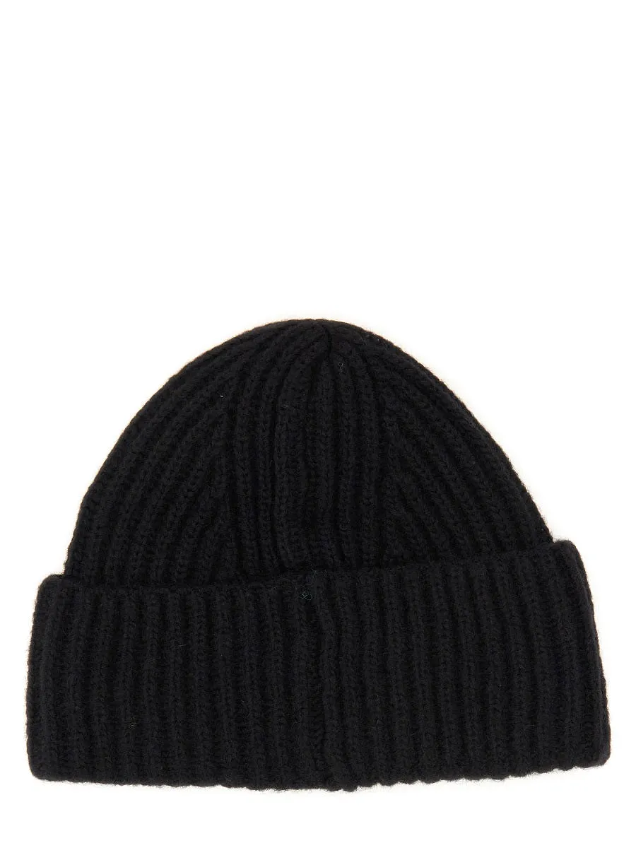 Baracuta Beanie Hat With Logo Patch