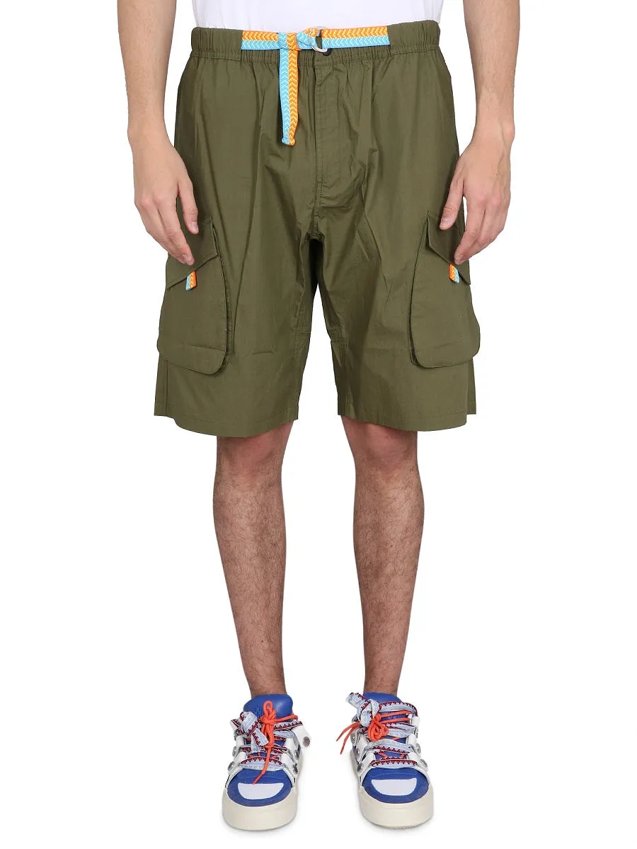 Marcelo Burlon County Of Milan Cargo Bermuda Cross