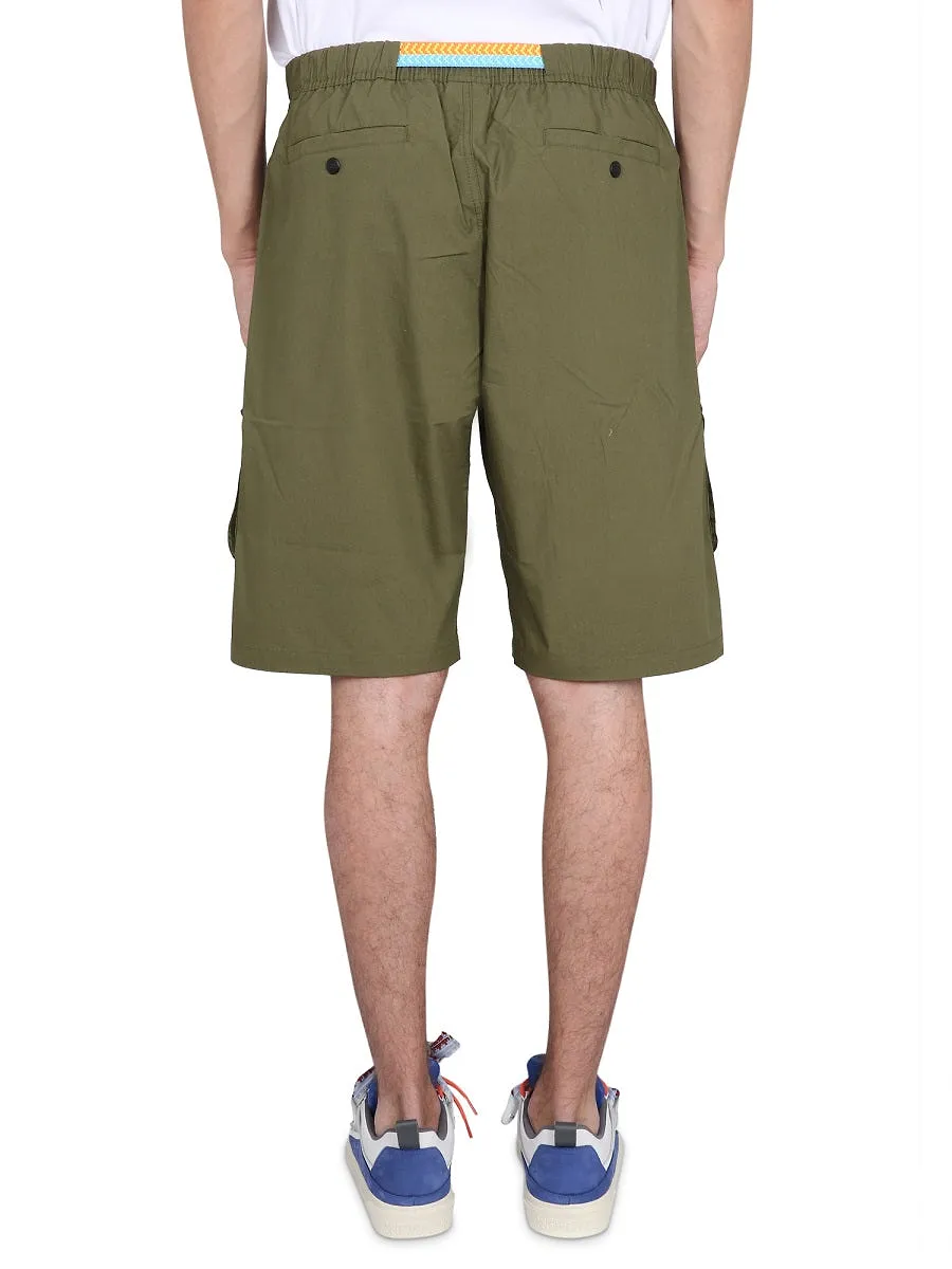 Marcelo Burlon County Of Milan Cargo Bermuda Cross