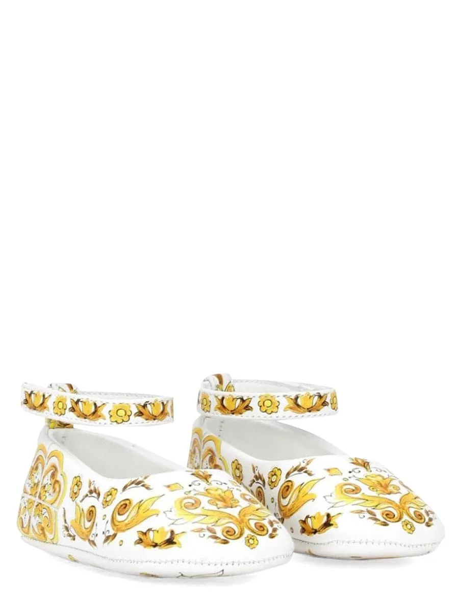 Dolce & Gabbana Ball With Tassel Strap Stam Azulejos Yellow