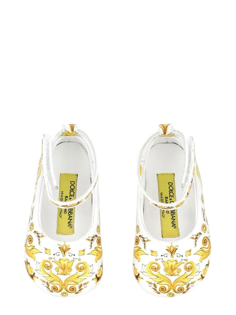 Dolce & Gabbana Ball With Tassel Strap Stam Azulejos Yellow