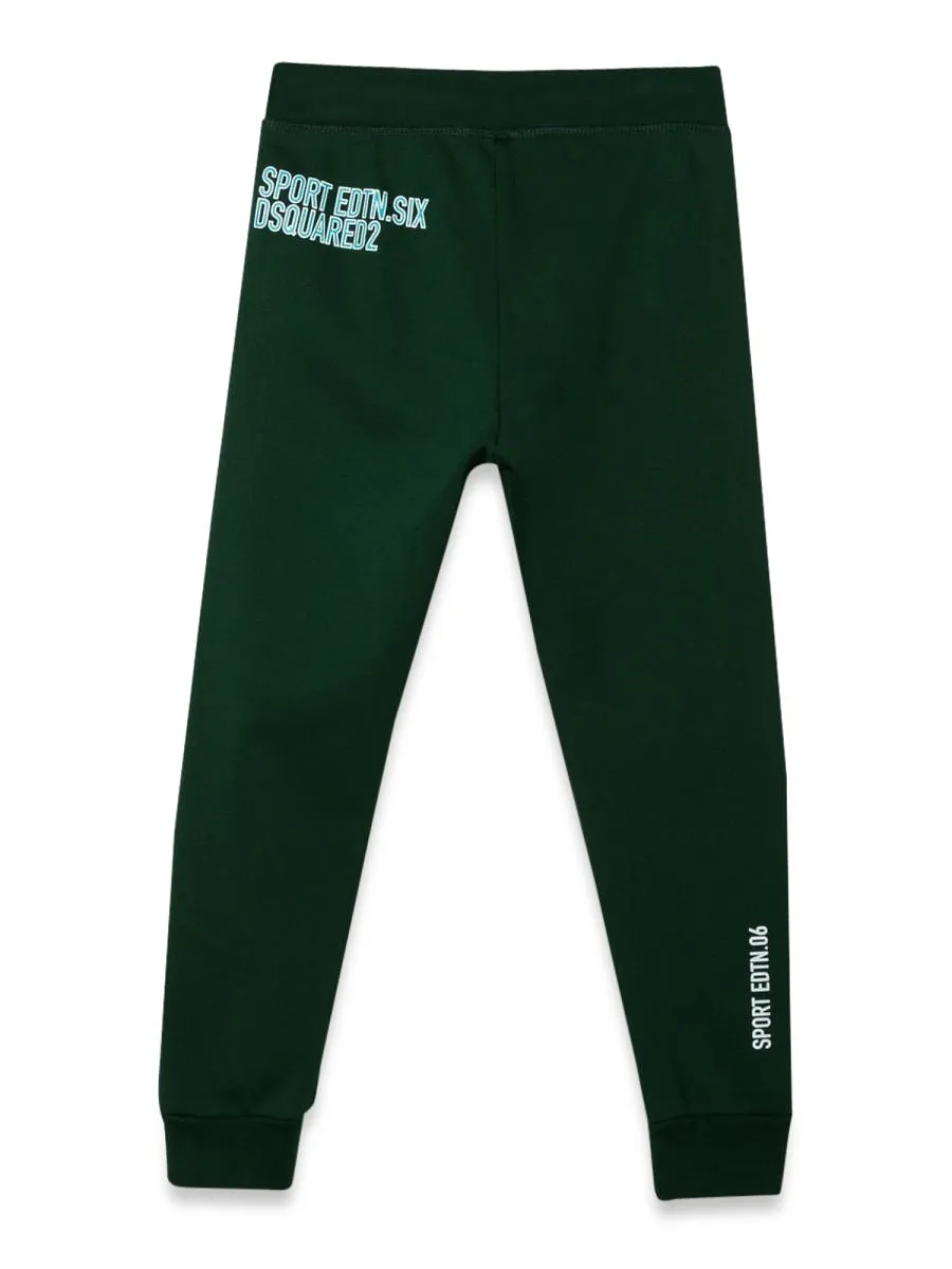 Dsquared Plush Pants Leaf Logo On Front Leg