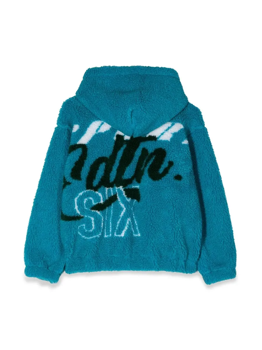 Dsquared Jacquard Fur Zip Hoodie