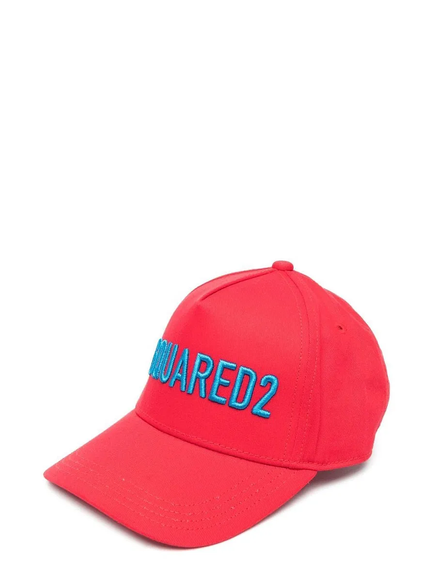 Dsquared Hat With Visor Embroidered Logo