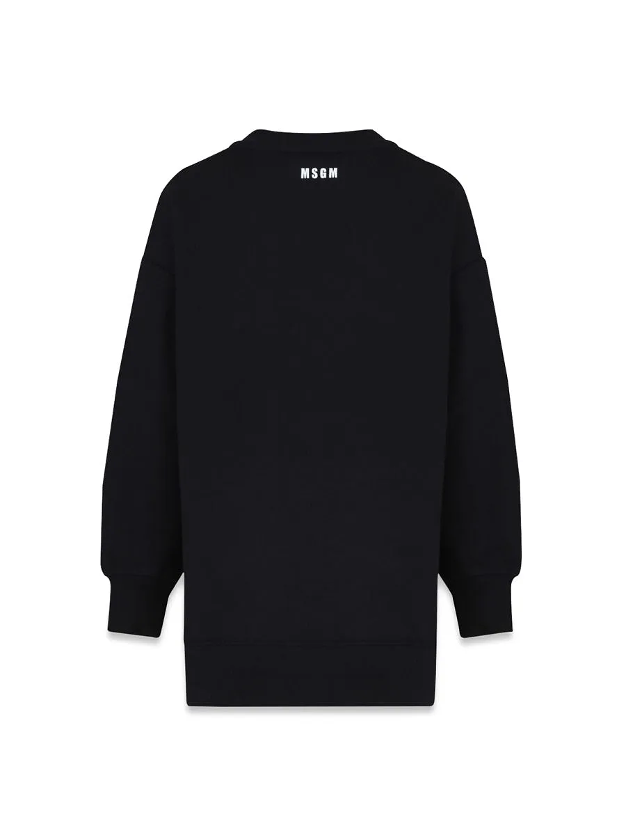 Msgm Fleece Dress Girl