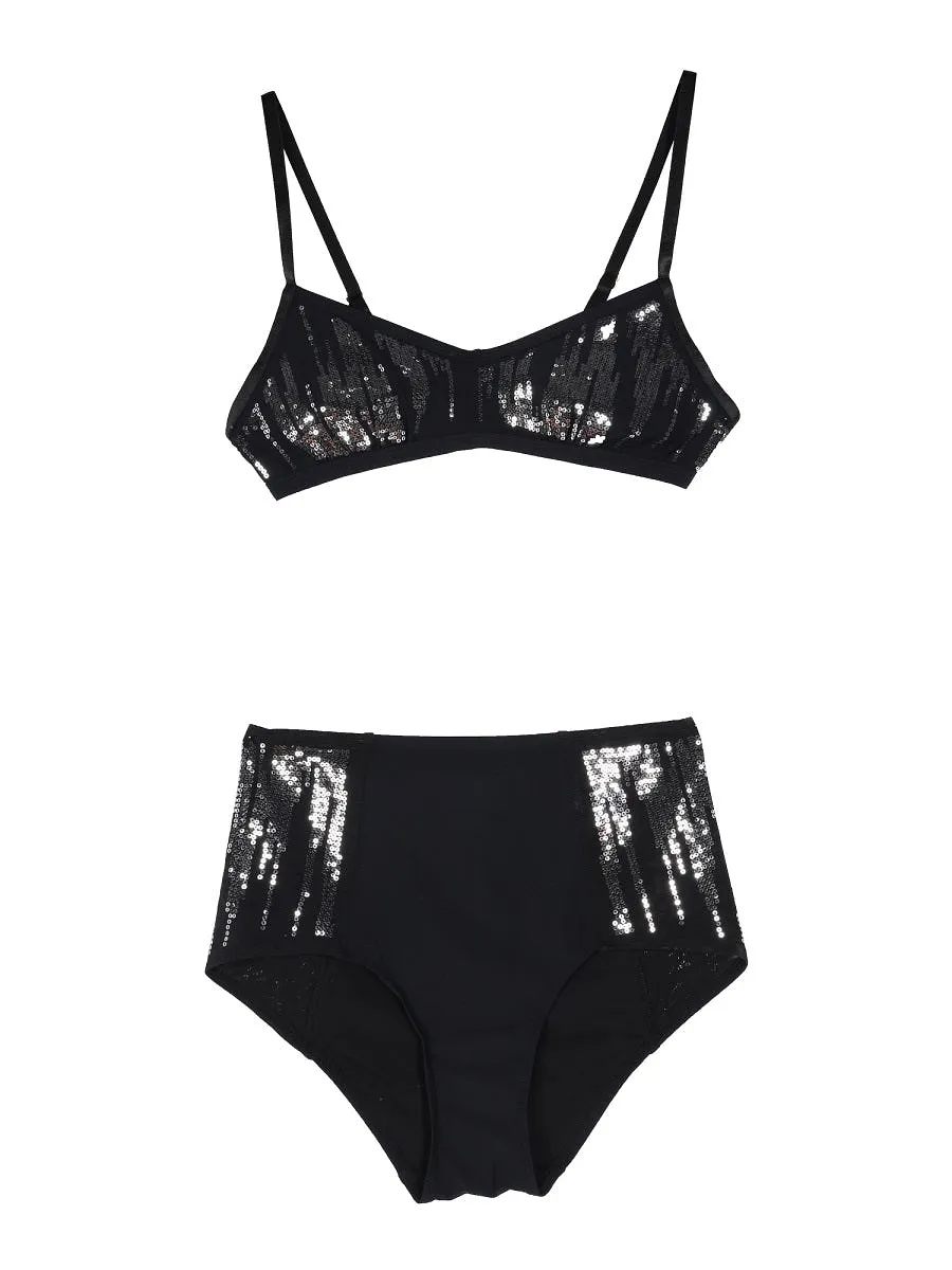 Huala Pin Up Set With Sequins