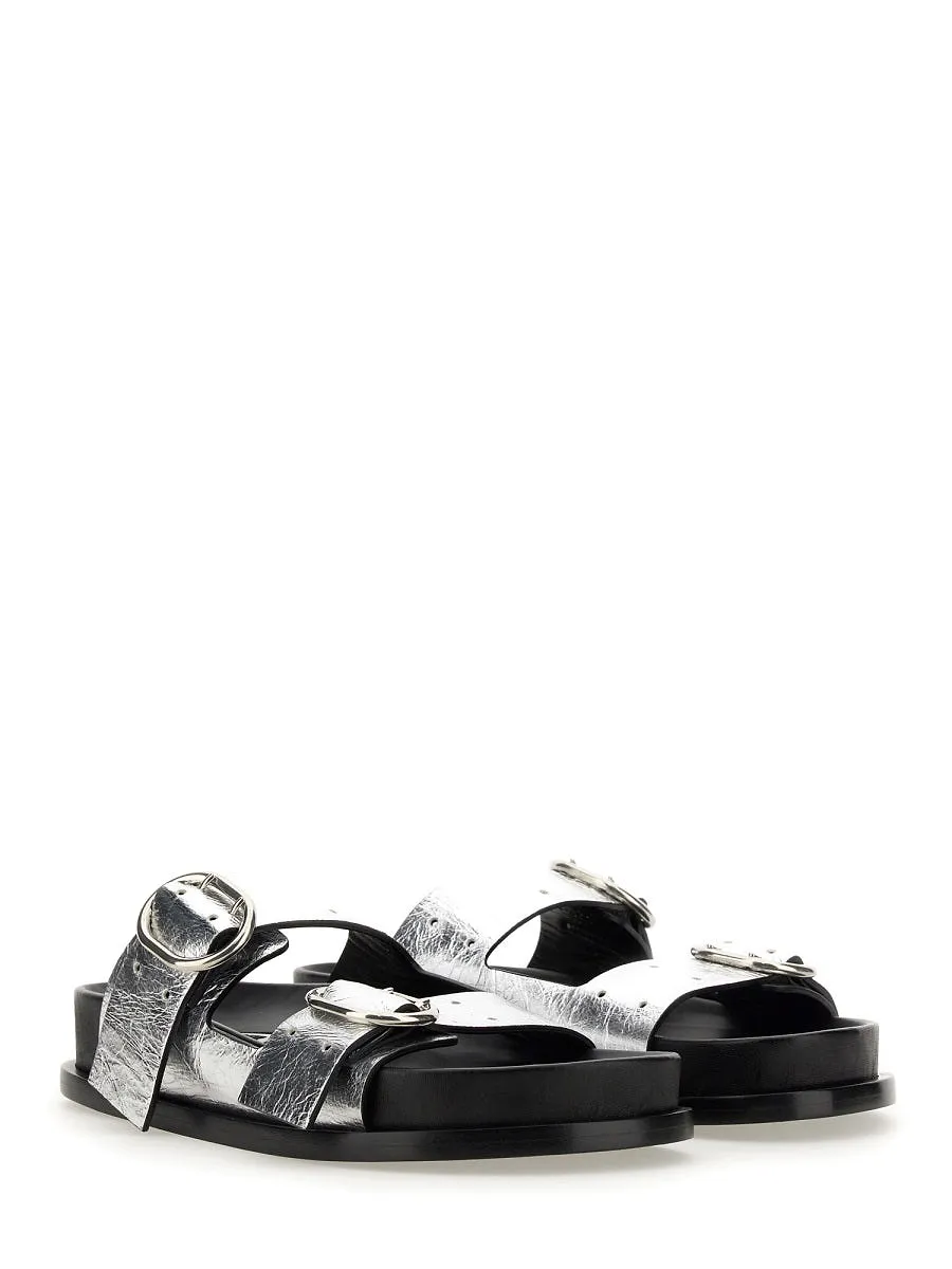 Leather Sandal With Buckle