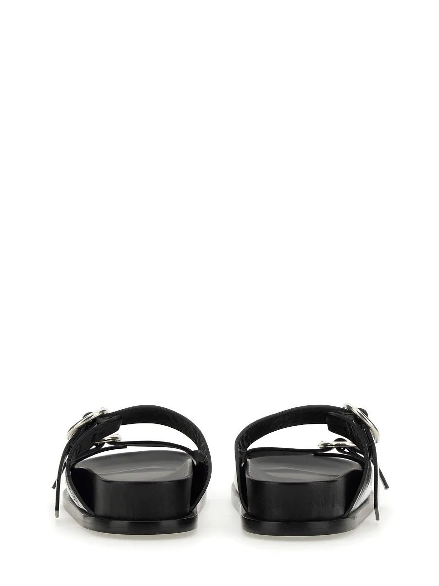 Leather Sandal With Buckle