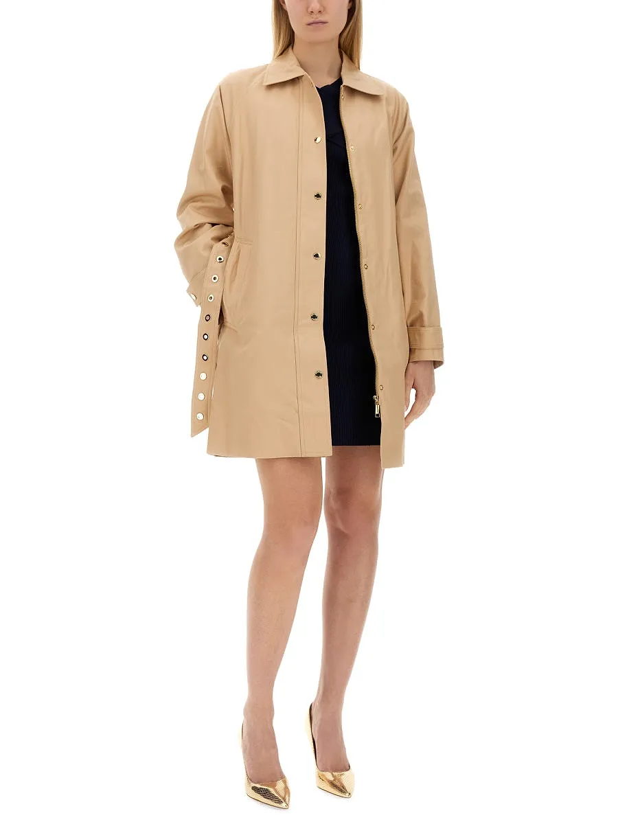 Michael By Michael Kors Cotton Trench Coat