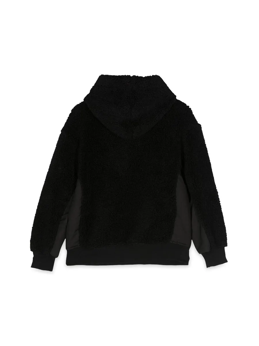Msgm Teddy Bear+Nylon Hoodie
