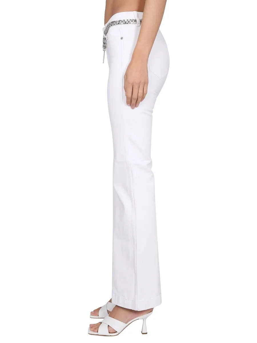 Michael By Michael Kors Pants With Logo Belt