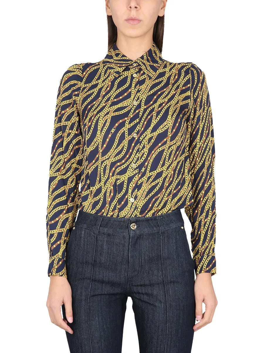 Michael By Michael Kors Silk Blend Shirt