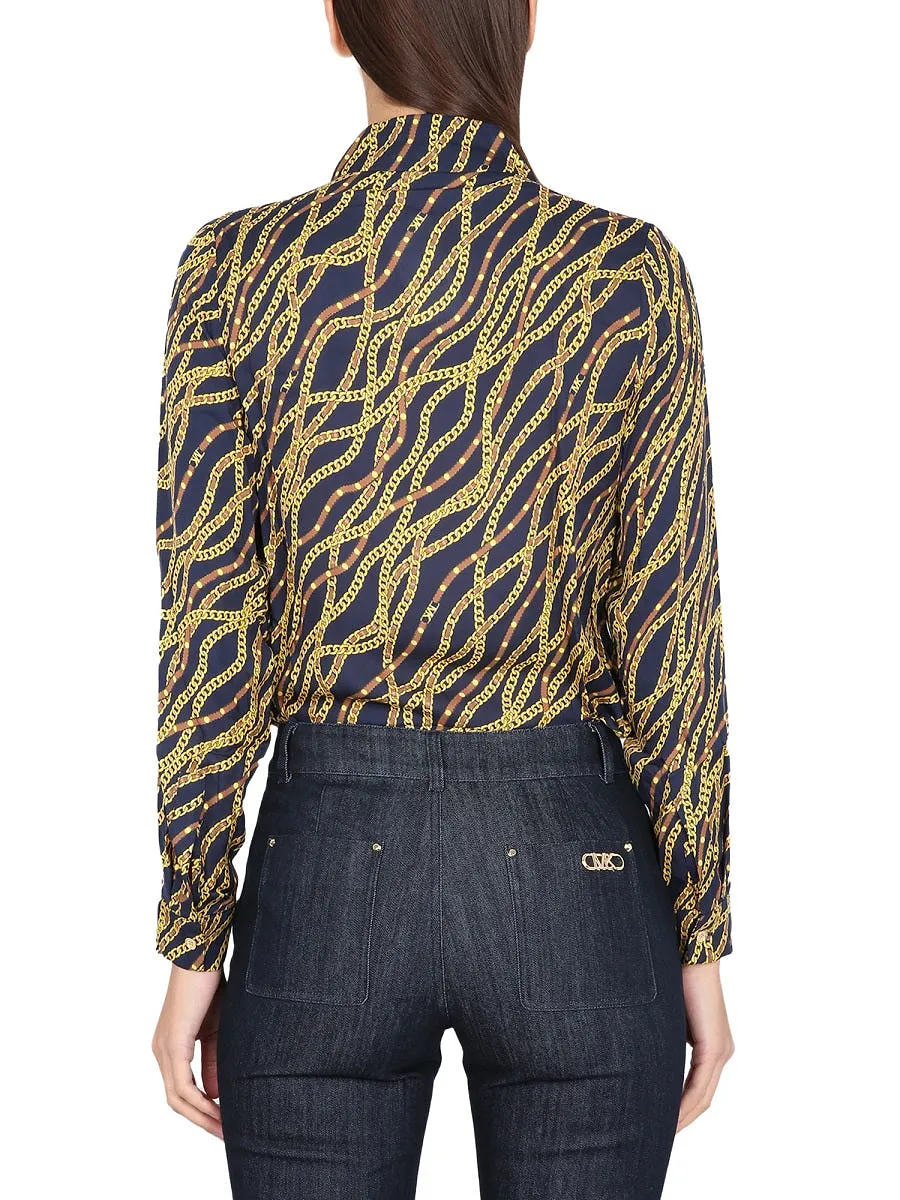 Michael By Michael Kors Silk Blend Shirt