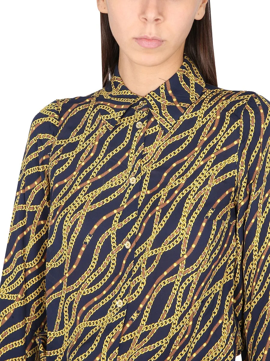 Michael By Michael Kors Silk Blend Shirt