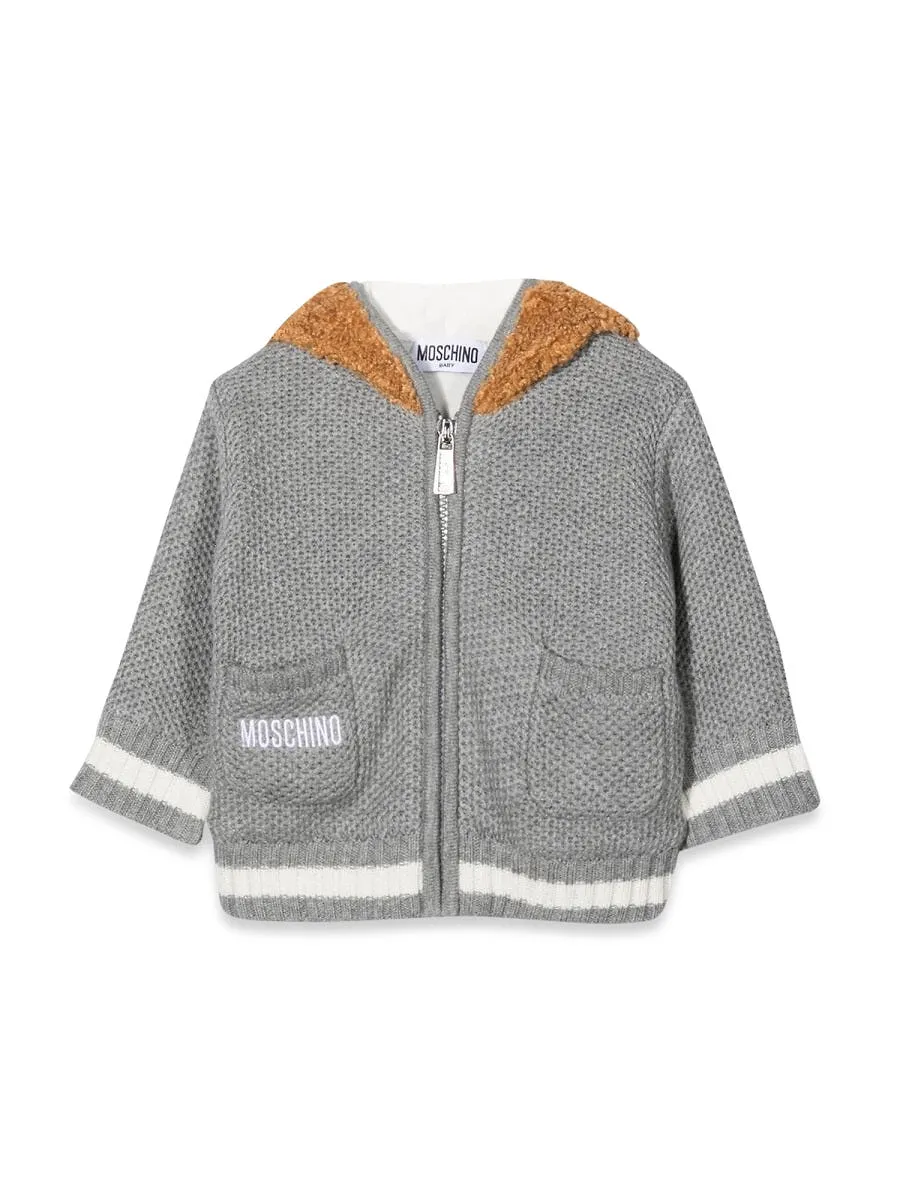 Moschino Teddy Bear Hooded Cardigan