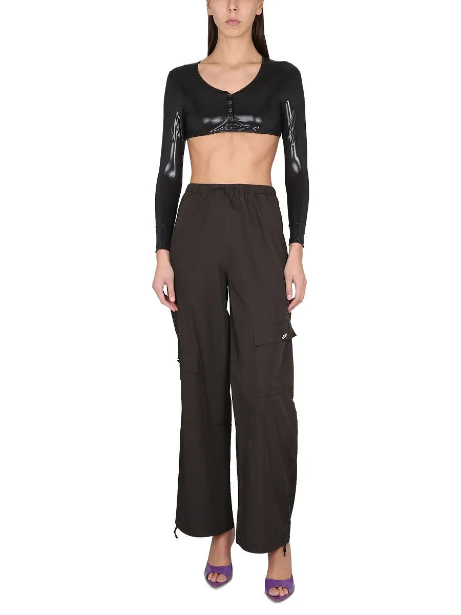 Not After Ten Cropped T Shirt