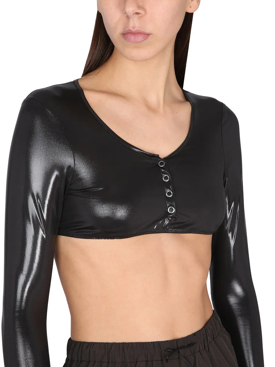 Not After Ten Cropped T Shirt