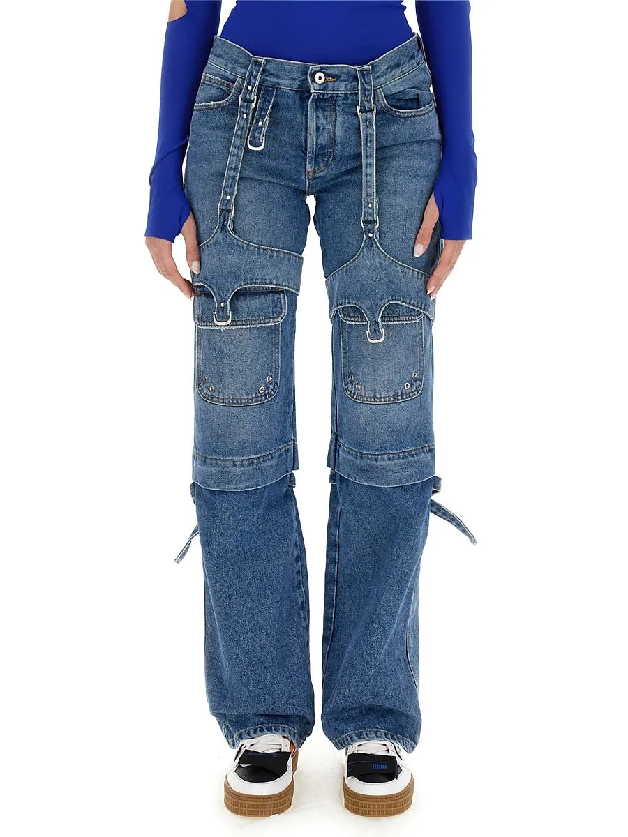 Off White Cargo Jeans