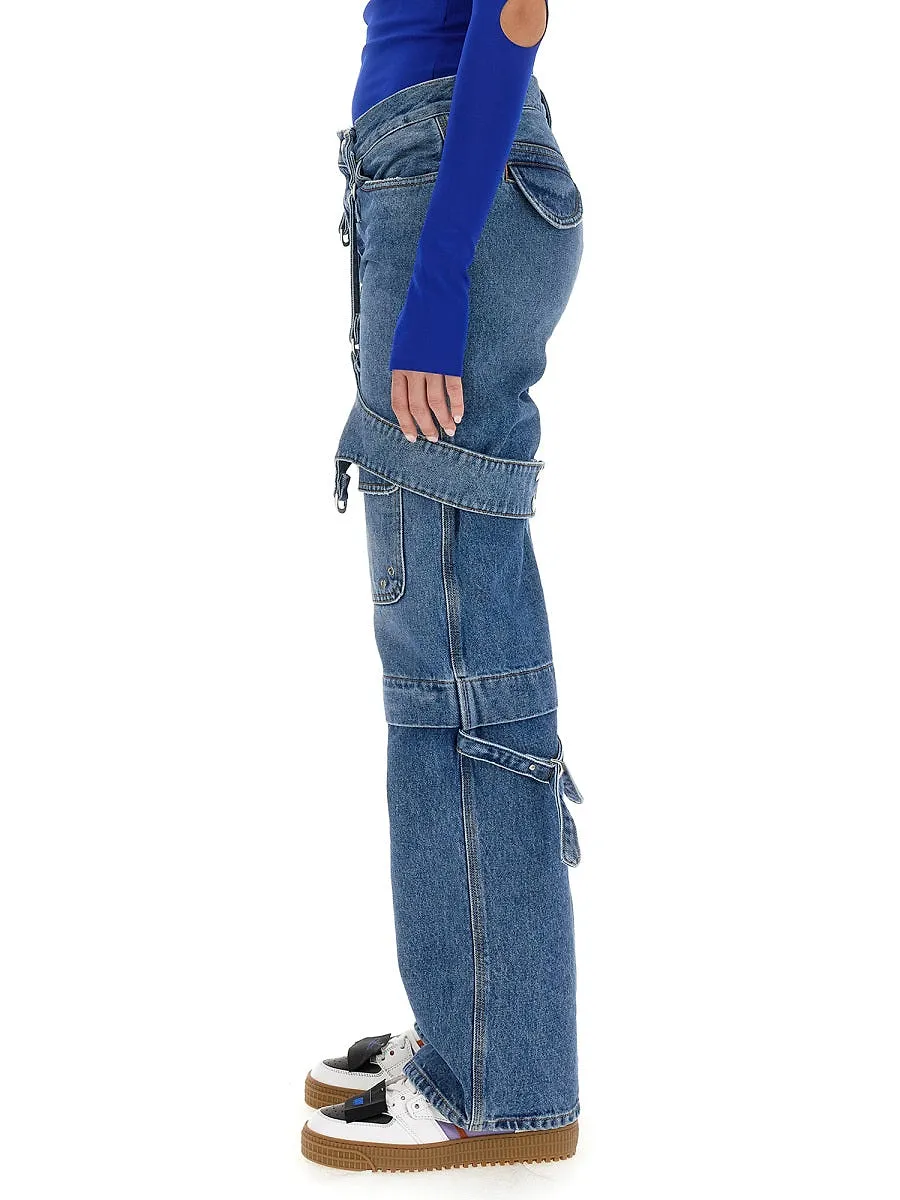 Off White Cargo Jeans