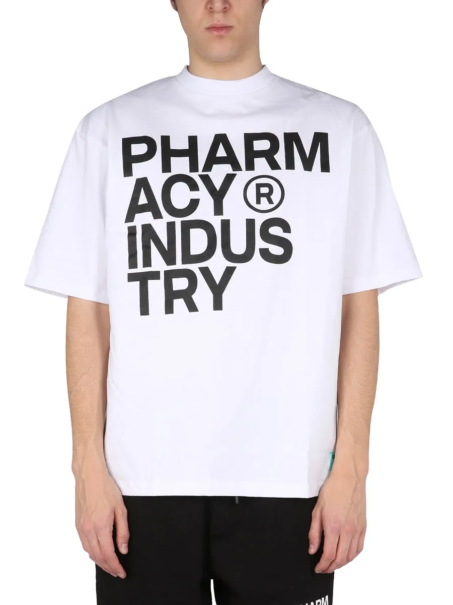 Pharmacy Industry Logo Print T Shirt