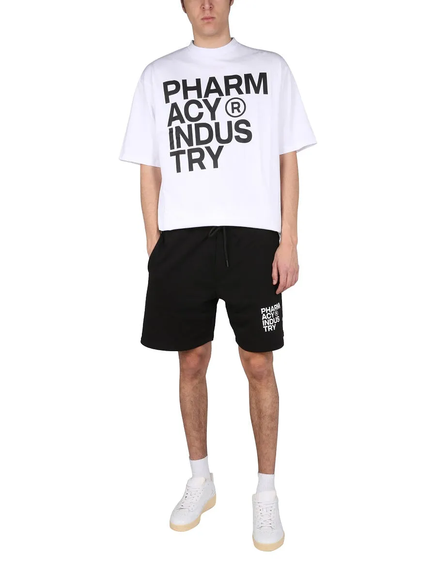 Pharmacy Industry Logo Print T Shirt
