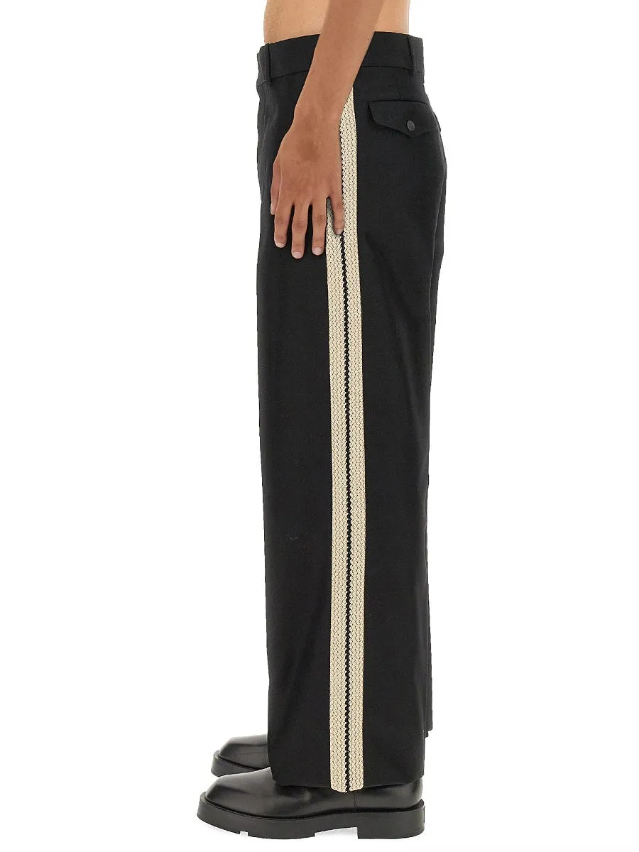 Palm Angels Pants With Logo Band