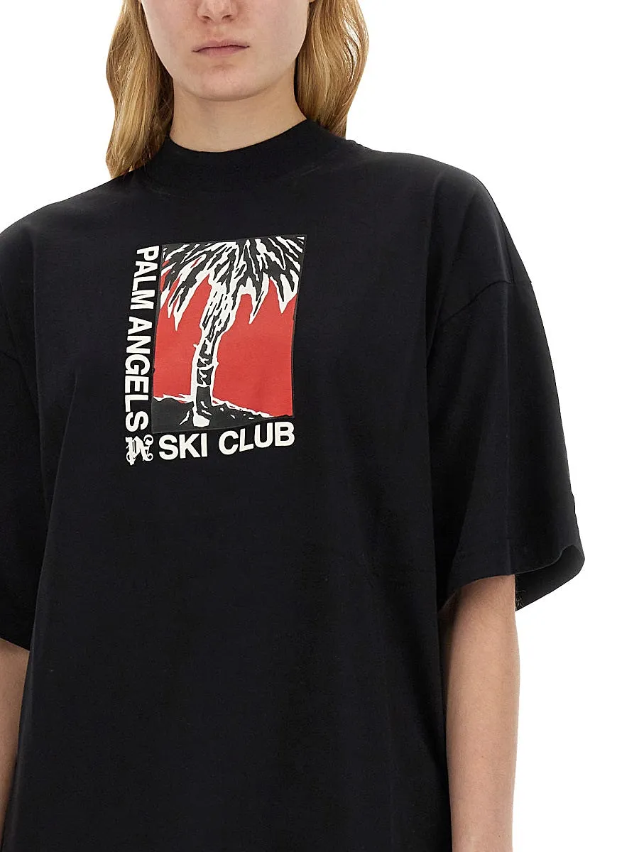 Palm Angels Palm Soft Fit T Shirt Ski Club