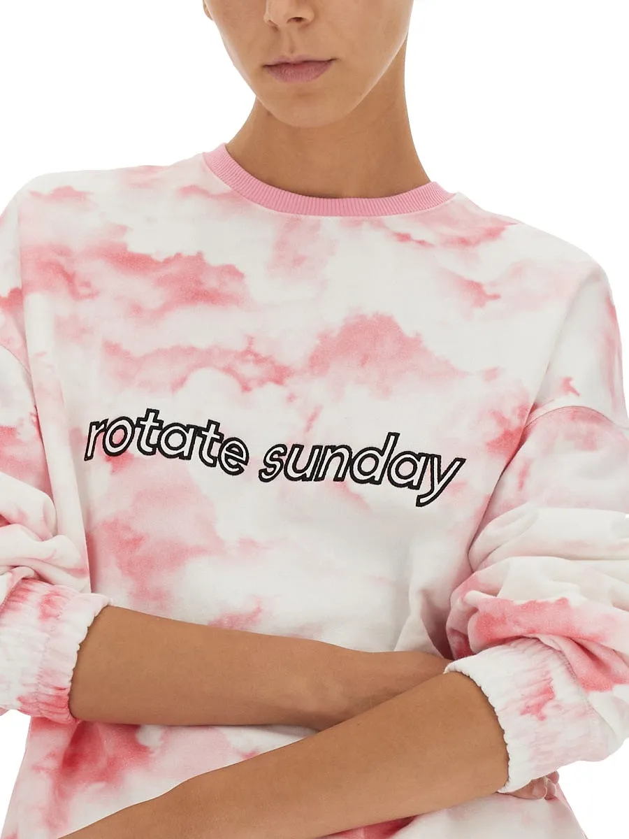 Rotate Sweatshirt With Logo Embroidery